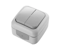 Dvigubas lauko jungiklis, IP54, ,,Palmye, Panasonic