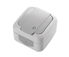 Lauko rozetė, su įžeminimu, IP 54, ,,Palmye", Panasonic