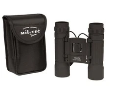 Mil-Tec Kompaktiški žiūronai 10x25, JUODI