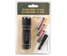 Mil-Tec Prožektorius 12 LED (3AAA), Juodas