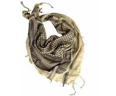 Kepurė Mil-Tec Skara "SHEMAGH", JUODA-KHAKI