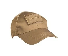 Mil-Tec Taktinė kepurė su Velcro ir tinkleliu, DARK COYOTE