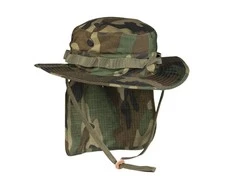 Mil-Tec Vasarinė kepurė "PANAMA" su kaklo apsauga, WOODLAND
