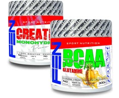 Fen Sport Nutrition FEN CREATINE MONOHIDRATE 100% 300g. + FEN BCAA Glutamine 300g.