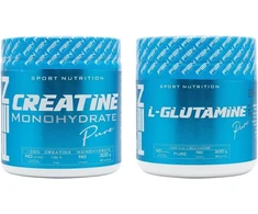 Fen Sport Nutrition FEN Creatine pure 300g + FEN L-Glutamine pure 300g.