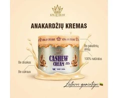 King of Creams® Cashew cream 500g. - natūralus anakardžių riešutų kremas