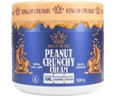 King of Creams® traškus žemės riešutų kremas su jūros druska