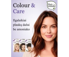HAIRWONDER Colour &amp; Care plaukų dažai, spalva tamsi ruda 3, 100 ml