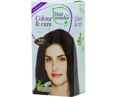 Hair Wonder Hairwonder Colour &amp; Care ilgalaikiai plaukų dažai be amoniako spalva espresso 3.37