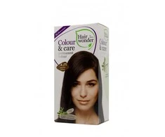 Hair Wonder Hairwonder Colour &amp; Care ilgalaikiai plaukų dažai be amoniako spalva kavos ruda 4.03