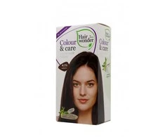 Hair Wonder Hairwonder Colour &amp; Care ilgalaikiai plaukų dažai be amoniako spalva kaštono 4.56