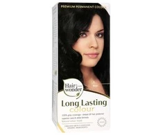 Henna Plus Hairwonder ilgalaikiai plaukų dažai su 9 ekologiškais ekstraktais, spalva juoda 1