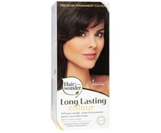 Henna Plus Hairwonder ilgalaikiai plaukų dažai su 9 ekologiškais augaliniais ekstraktais, spalva vidutinė ruda 4