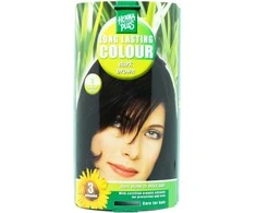 Henna Plus Hairwonder Ilgalaikiai plaukų dažai su 9 ekologiškais augaliniais ekstraktais, spalva tamsi ruda 3