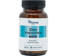 VITAVEA Cinko bisglicinatas, 60 augalinės kilmės kapsulių