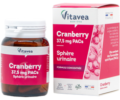 Prancūzija Vitavea Cranberry 37,5 mg PAC spanguolės šlapinimosi patogumui