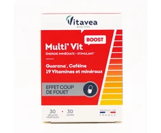 VITAVEA Gvaraninės paulinijos ekstraktas, kofeinas +19 vitaminų ir mikroelementų, 30 augalinės kilmės kapsulių