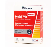 Vitavea Gvaraninės paulinijos ekstraktas, kofeinas +19 vitaminų ir mikroelementų, 30 augalinės kilmės kapsulių
