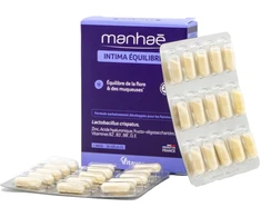 VITAVEA Manhaé Intima Equilibre makšties mikrofloros ir gleivinės balansui, 30 augalinės kilmės kapsulių
