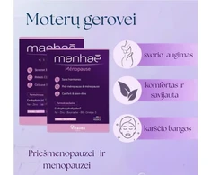 VITAVEA Manhaé Menopauzė, klimakterinio laikotarpio harmonijai, 60 kapsulių