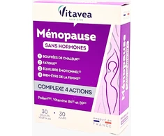 VITAVEA Menopauzė (be hormonų), 30 augalinės kilmės kapsulių