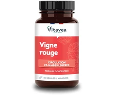 VITAVEA Raudonojo vynmedžio ekstraktas 300 mg, 40 augalinės kilmės kapsulių.