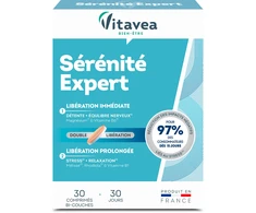 Vitavea Serenite Expert Emocinei pusiausvyrai, 30 dviejų sluoksnių tablečių.