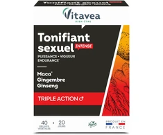 VITAVEA Tonifiant sexuel INTENSE, 40 augalinės kilmės kapsulių