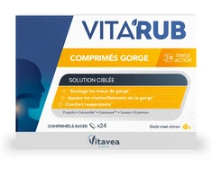 Vitavea VITA’RUB čiulpiamosios tabletės gerklei, 24 vnt