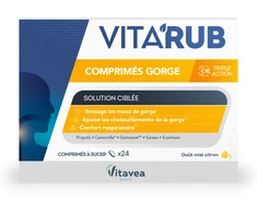 Prancūzija Vitavea VITA’RUB čiulpiamosios tabletės gerklei