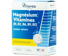Vitavea Magnis, vitaminai B1, B2, B6, B9, B12 24 tirpstančios tabletės