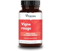 VITAVEA Raudonojo vynmedžio lapų ekstraktas 300 mg, 40 augalinės kilmės kapsulių