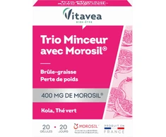 VITAVEA Trio Minceur su MOROSIL® svorio kontrolei, 20 augalinės kilmės kapsulių