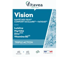 VITAVEA VISION Regėjimo komfortui, 45 augalinės kilmės kapsulės