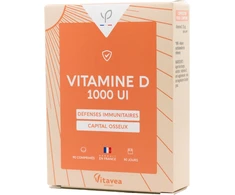 VITAVEA Vitaminas D3 1000TV, 90 tablečių