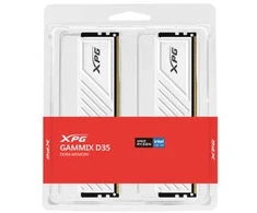 ADATA XPG Gammix D35, DDR4-3200 RAM, CL16, XMP 2.0 – 64 GB Dual Kit, baltas