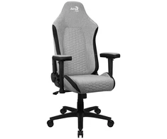 Žaidimų Kėdė - Aerocool Crown AeroWeave Paminkštinta Sėdynė Pilka