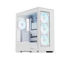Aerocool D520A PC Case, Mid Tower, ATX, Tempered Glass, RGB – Baltas