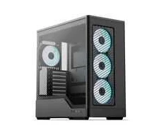 Aerocool D520A PC Case, Mid Tower, ATX, Tempered Glass, RGB – Juodas