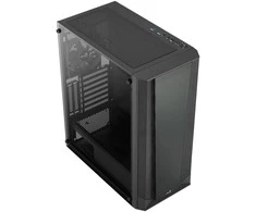 Aerocool Prism Midi-Tower, Tempered Glass - juodos spalvos