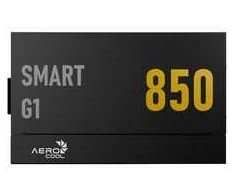 AeroCool Smart G1 80 PLUS Gold Power Supply, PCIe 5.1, ATX 3.1 – 850 Watt, juodas