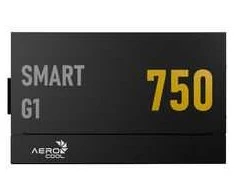 AeroCool Smart G1 80 PLUS Gold Power Supply, PCIe 5.1, ATX 3.1 – 750 Watt, juodas