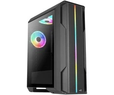 Aerocool Splinter Duo Midi–Tower – juoda