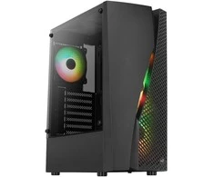 Aerocool Wave v3 Midi-Tower - juodos spalvos Window