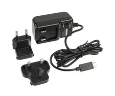 Akasa 15 vatų USB tipo C maitinimo šaltinis, suderinamas su Raspberry Pi 4, juodas