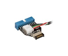 Akasa vidinis USB 3.1 į vidinį USB 3.0 adapterį - 40 cm