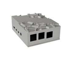 Akasa Aliuminio obudowa do Raspberry Pi 4B su Thermal–Kit – sidabrinė