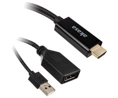 Akasa HDMI į DisplayPort adapterio laidas – juodas