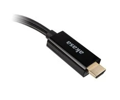 AV Akasa HDMI adapteris – DisplayPort + USB-A juodas (AK-CBHD24-25BK)
