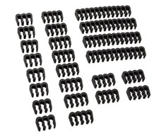 Akasa Cable Šukos Set – 3mm, juodas